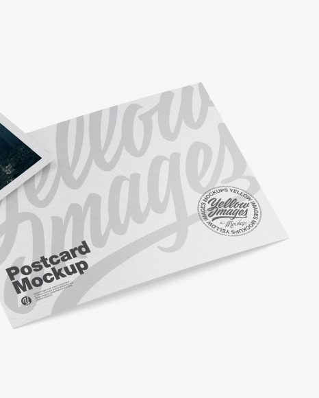 Texured A5 Postcard Mockup