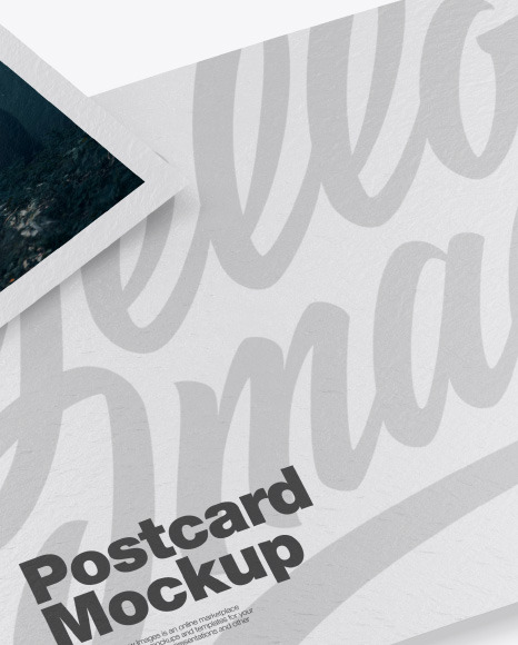 Texured A5 Postcard Mockup