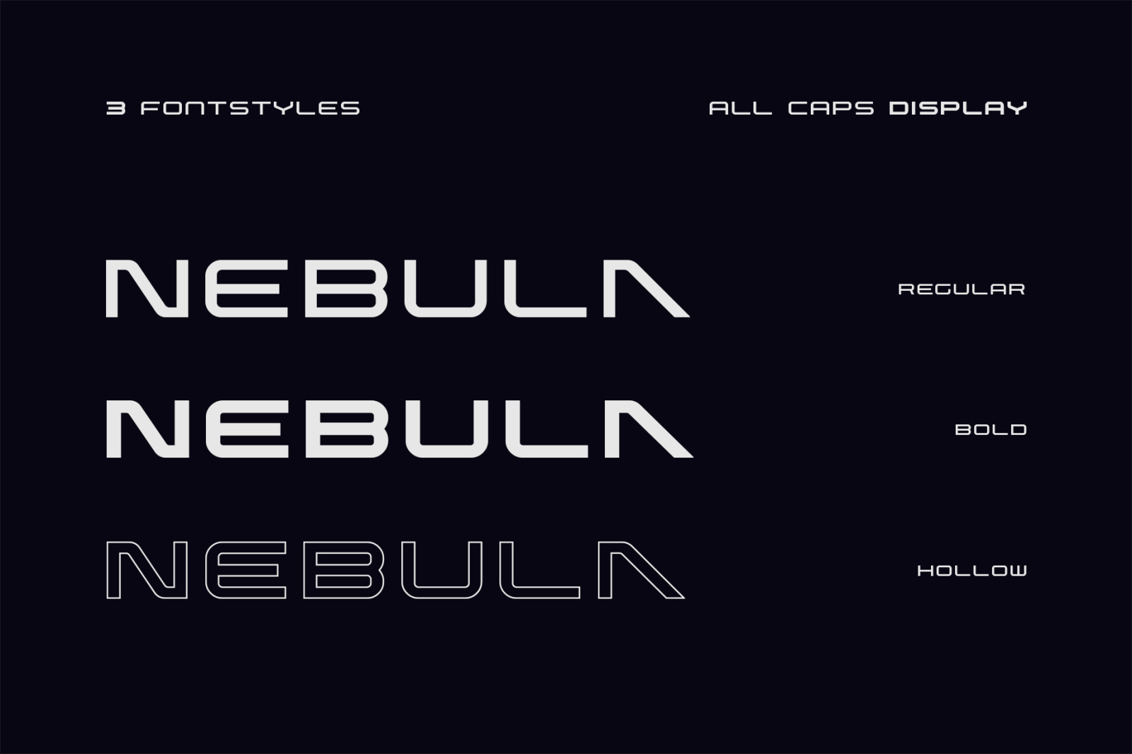 Nebula Sci-fi Font