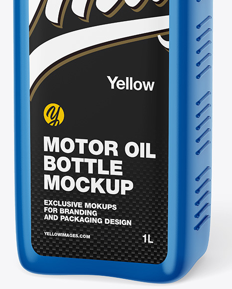 Glossy Motor Oil Bottle Mockup