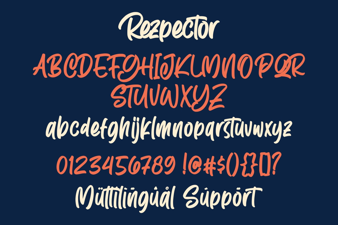 Rezpector || Stylish Display Font