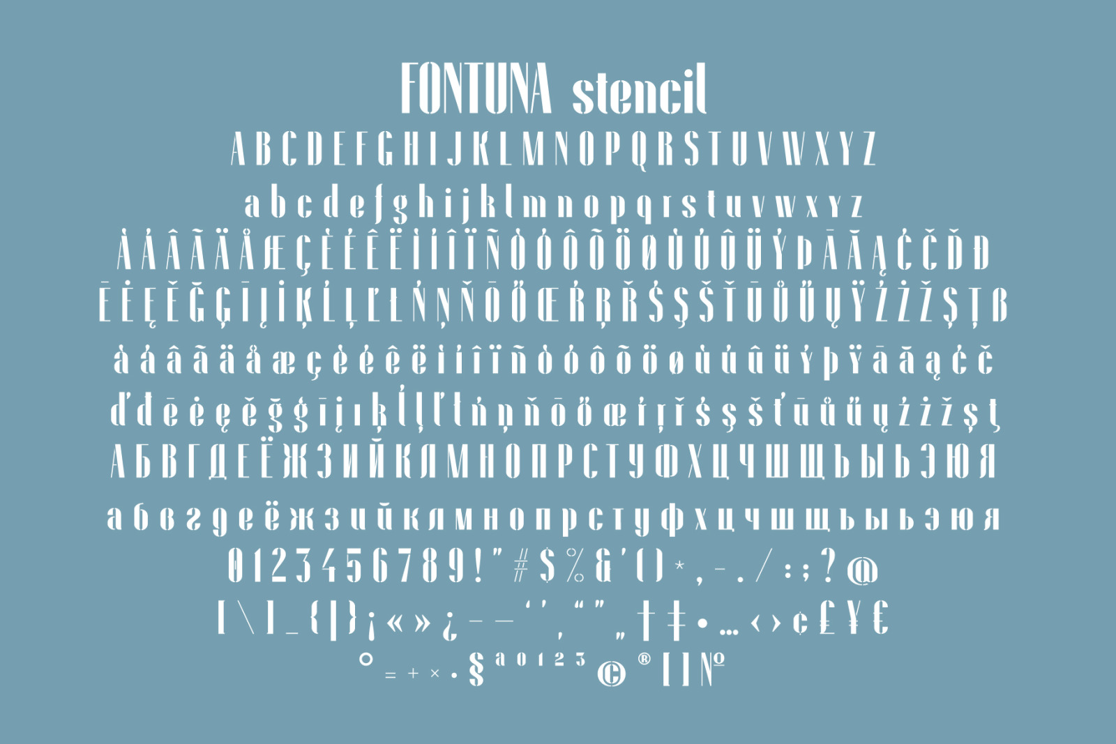 Fontuna Stencil Fontuna Stencil