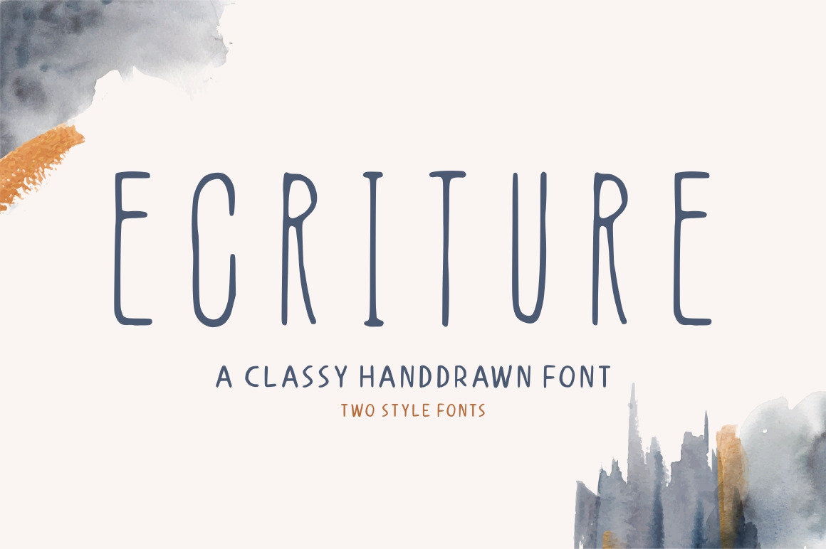 Ecriture || Handdrawn Font Ecriture || Handdrawn Font