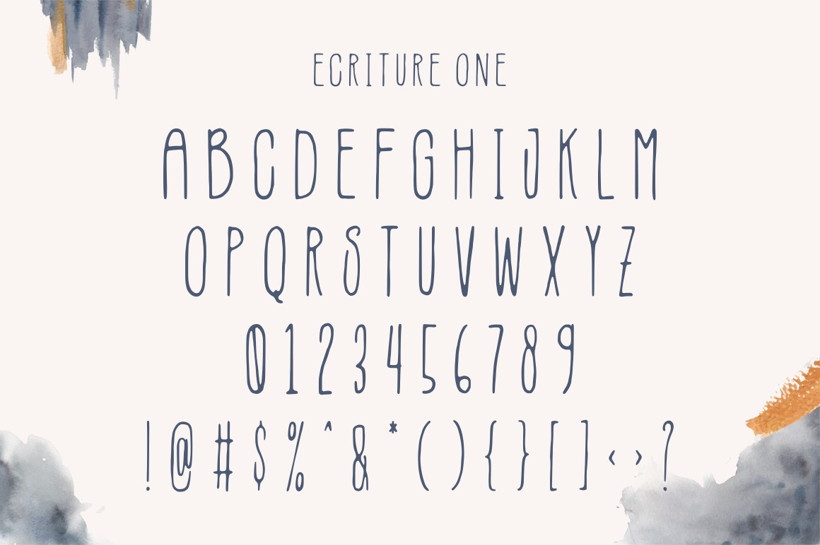 Ecriture || Handdrawn Font Ecriture || Handdrawn Font