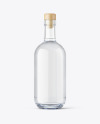 Clear Glass Vodka Bottle Mockup Clear Glass Vodka Bottle Mockup