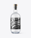 Clear Glass Vodka Bottle Mockup Clear Glass Vodka Bottle Mockup