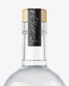 Clear Glass Vodka Bottle Mockup