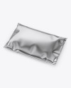 Metallic Mailing Bag Mockup - Half Side View