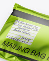 Metallic Mailing Bag Mockup - Half Side View