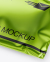 Metallic Mailing Bag Mockup - Half Side View