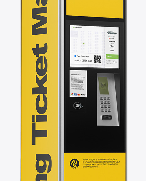 Ticket Machine Mockup