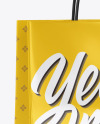 Glossy Shopping Bag w/ Rope Handles Mockup