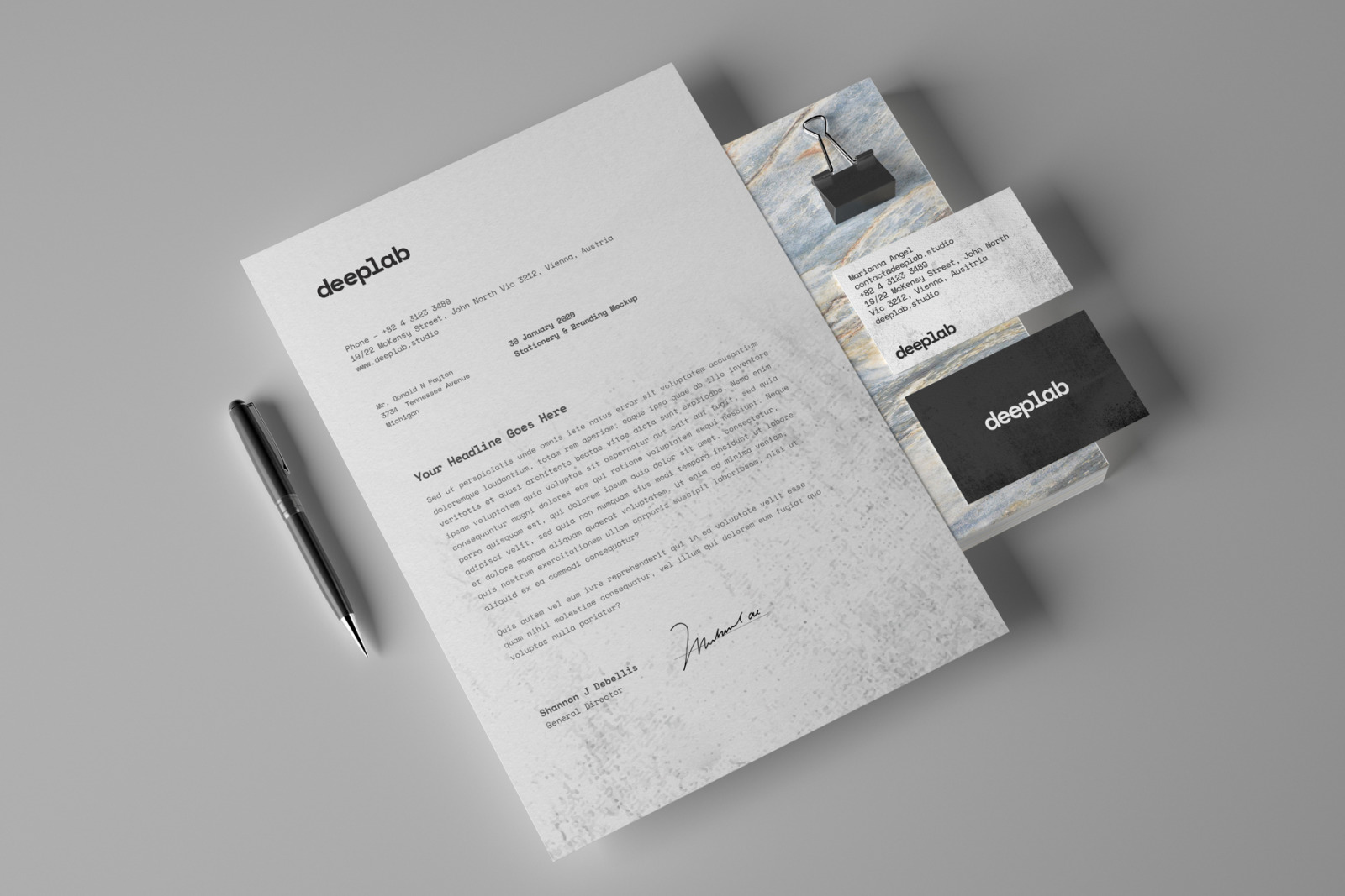 Stationery Branding Mockup Set Stationery Branding Mockup Set