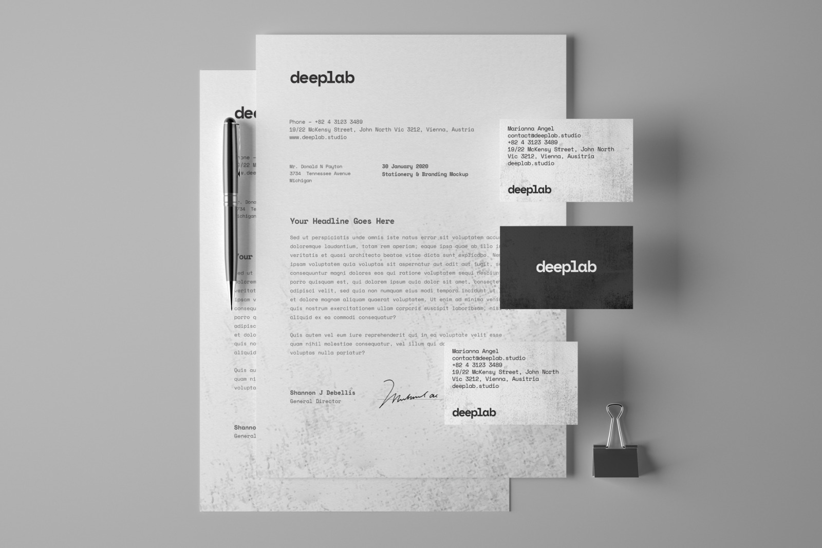 Stationery Branding Mockup Set Stationery Branding Mockup Set
