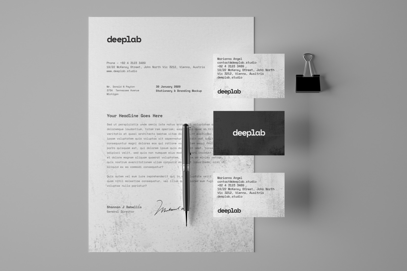Stationery Branding Mockup Set Stationery Branding Mockup Set