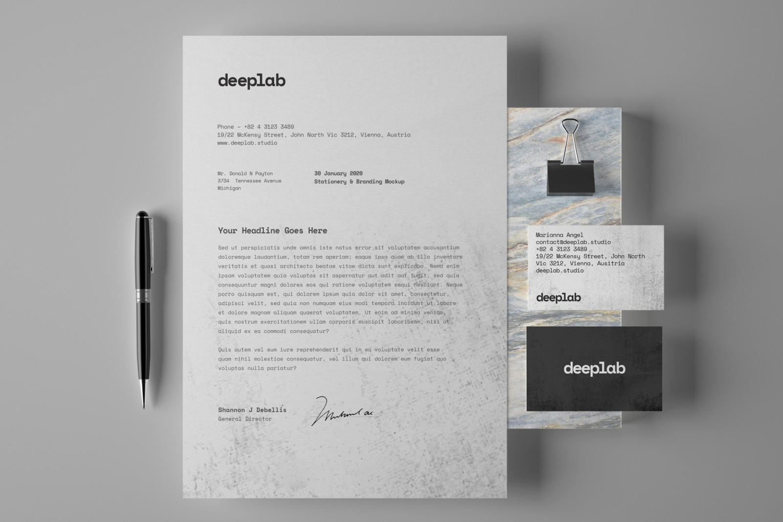 Stationery Branding Mockup Set Stationery Branding Mockup Set