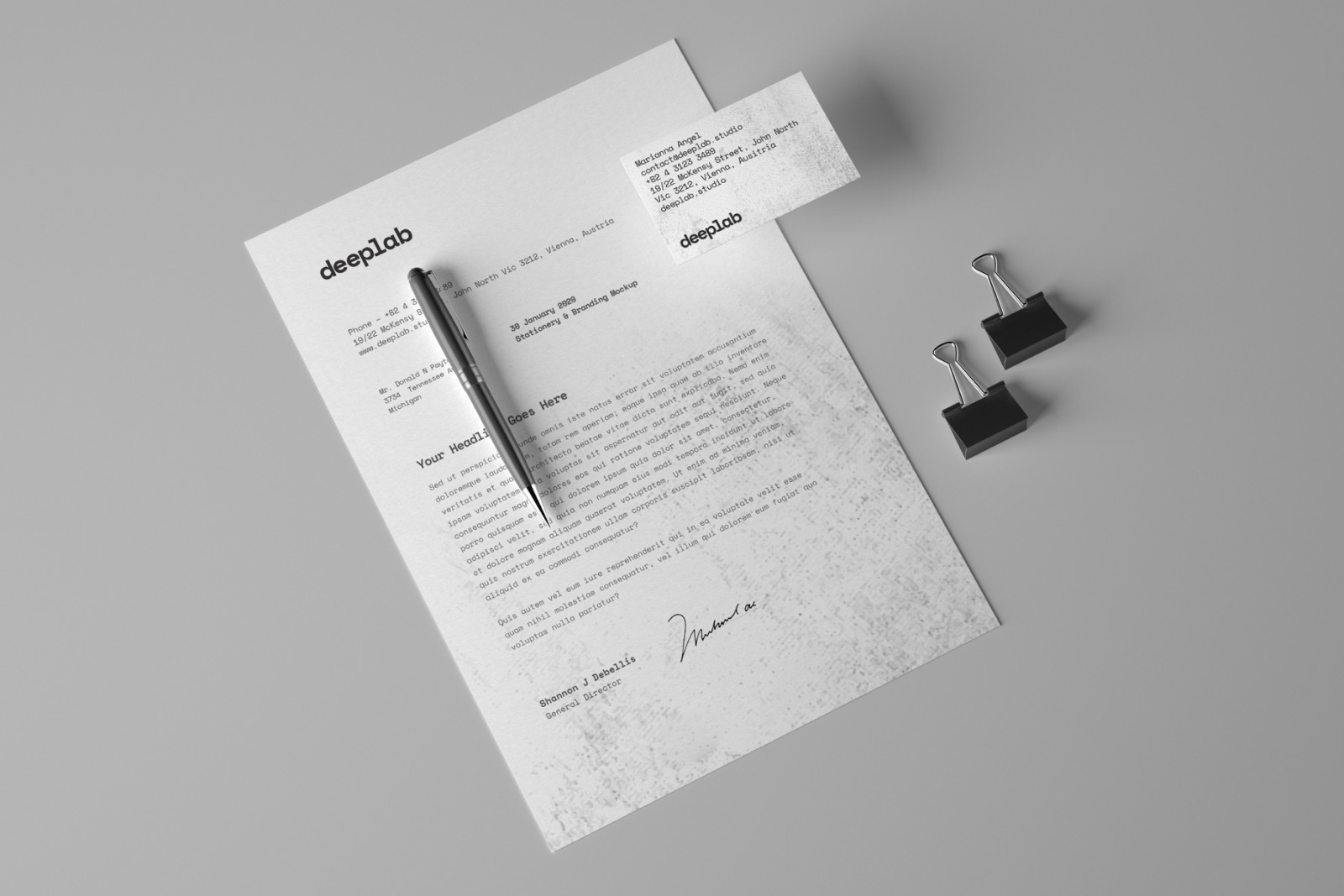 Stationery Branding Mockup Set Stationery Branding Mockup Set