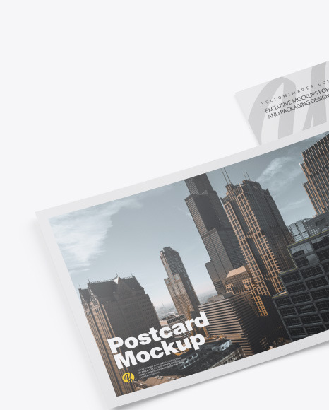 Matte A5 Postcard Mockup