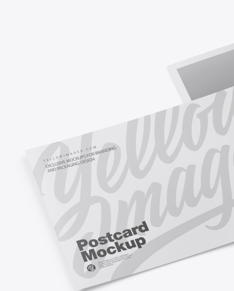 Matte A5 Postcard Mockup