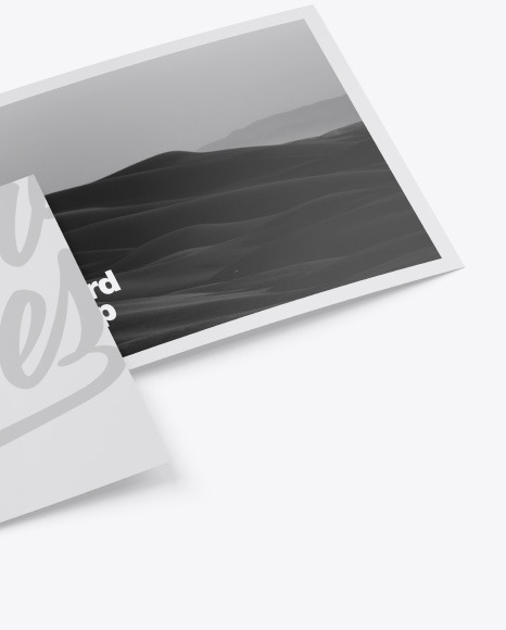 Matte A5 Postcard Mockup