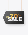 Matte Discount Sign Mockup