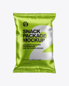 Metallic Snack Package Mockup