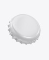 Glossy Bottle Cap Mockup