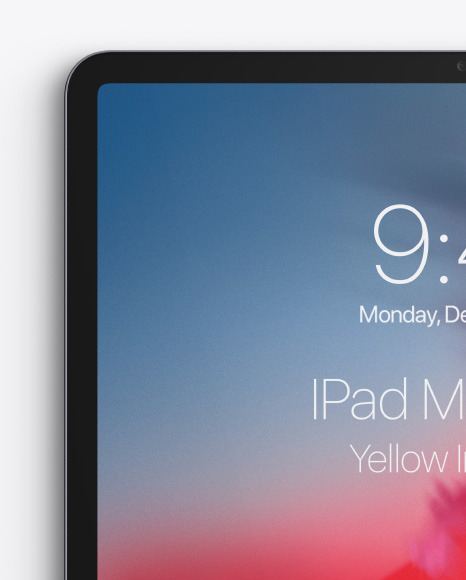 Apple iPad Pro 2018 12.9 Mockup