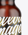 Frosted Amber Glass Dropper Bottle Mockup