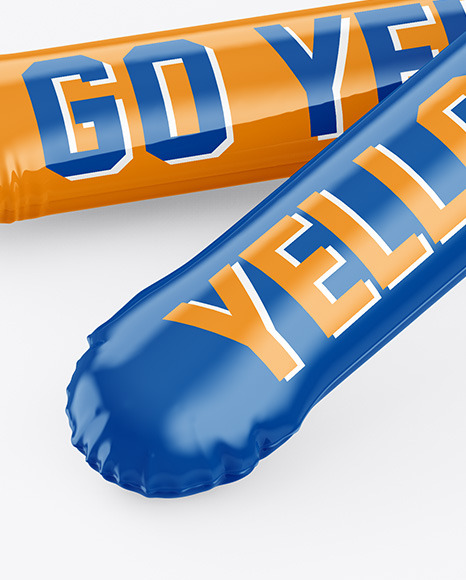 Cheering Balloon Sticks Mockup