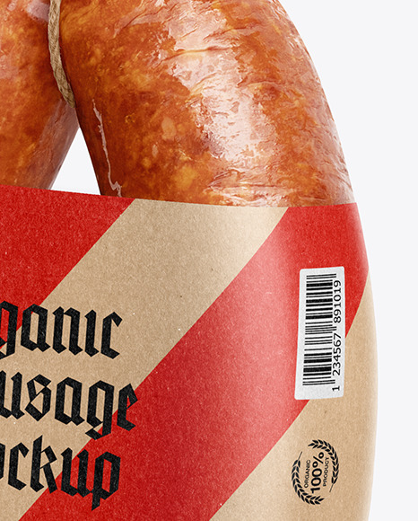 Krakowska Sausage Mockup