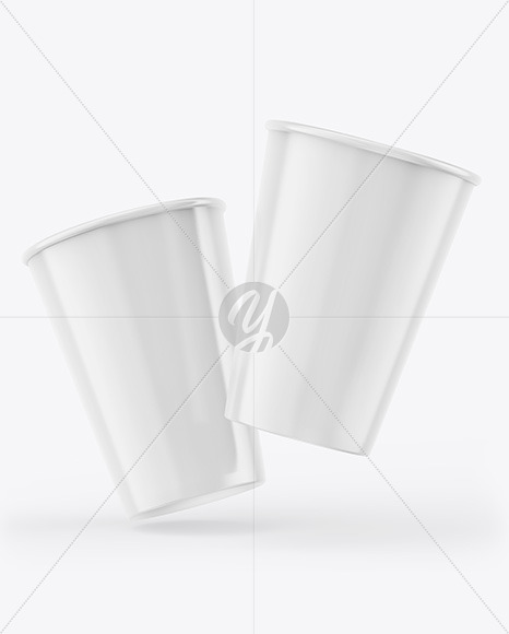 Glossy Coffee Cup Mockup