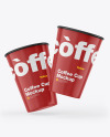 Glossy Coffee Cup Mockup