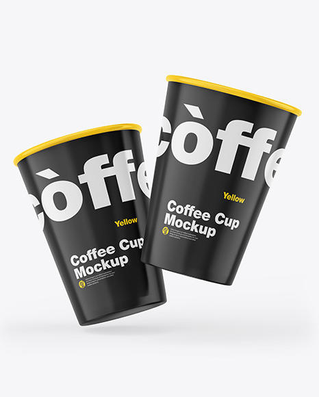 Glossy Coffee Cup Mockup