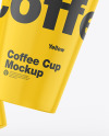 Glossy Coffee Cup Mockup