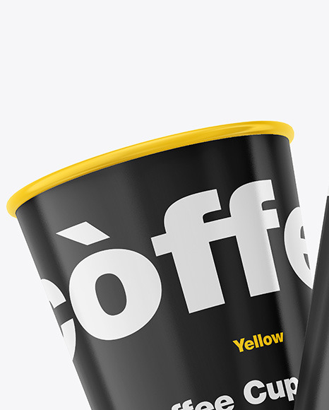 Glossy Coffee Cup Mockup