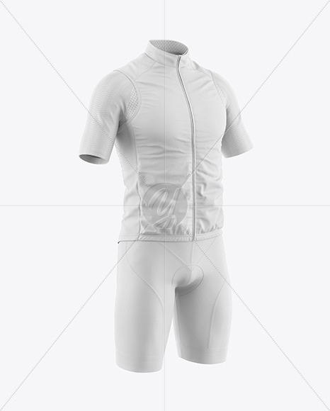 Men's Cycling Suit Mockup