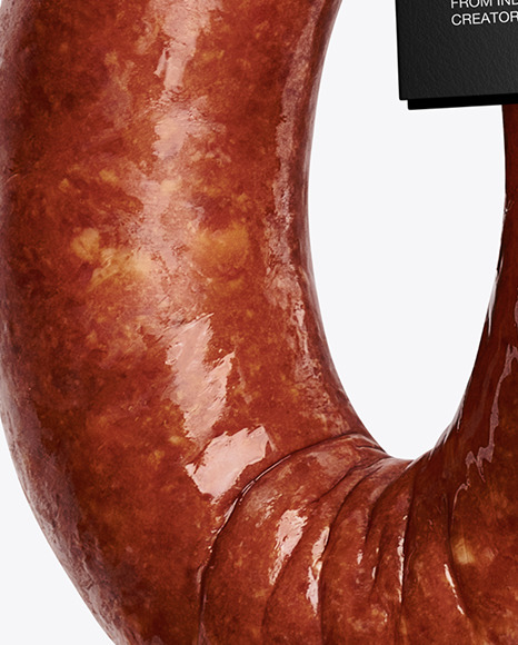 Dark Krakowska Sausage Mockup Dark Krakowska Sausage Mockup