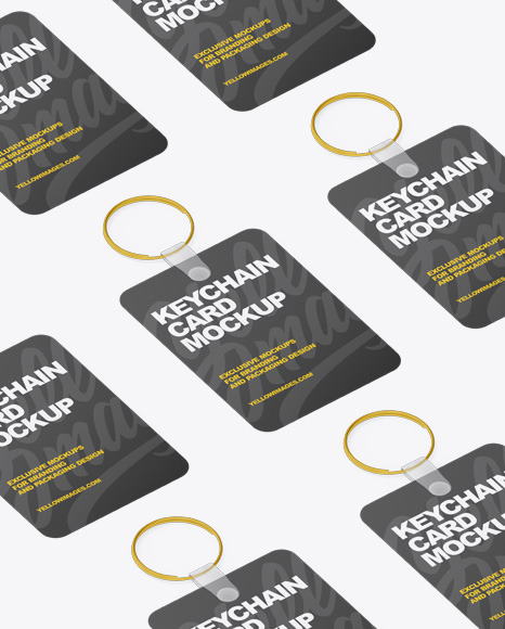 Keychain Card Mockup