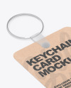 Keychain Kraft Card Mockup