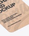 Keychain Kraft Card Mockup