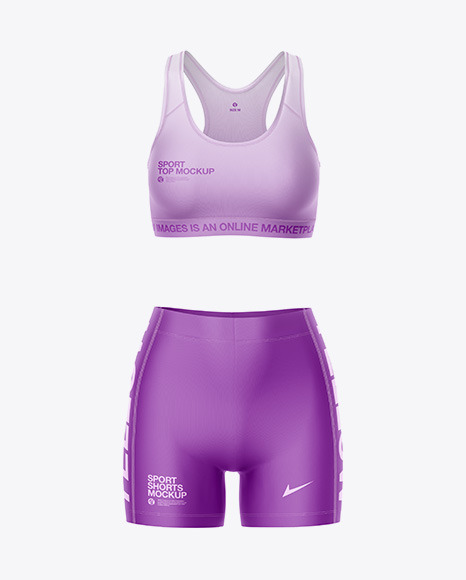 Women's Sport Kit Mockup - Front View