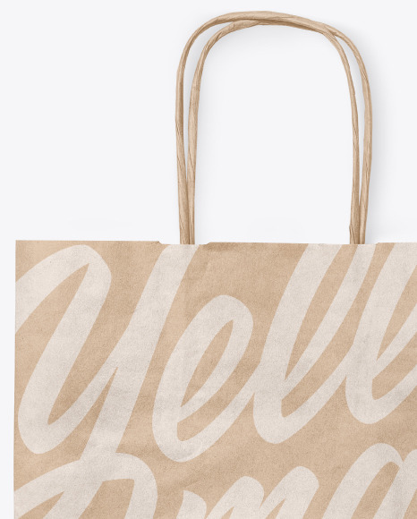 Kraft Shopping Bag Mockup