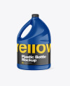 3.8L Glossy Plastic Bottle Mockup