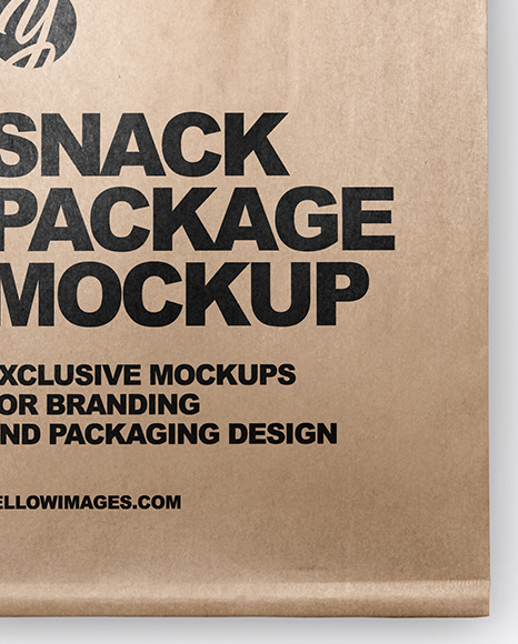 Kraft Package w/ Donuts Mockup