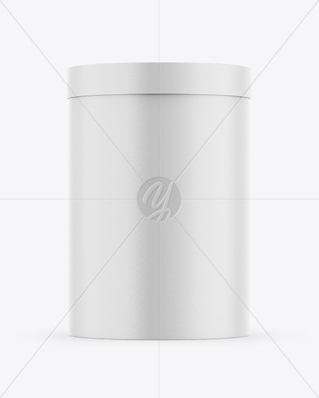 Round Gift Paper Box Mockup