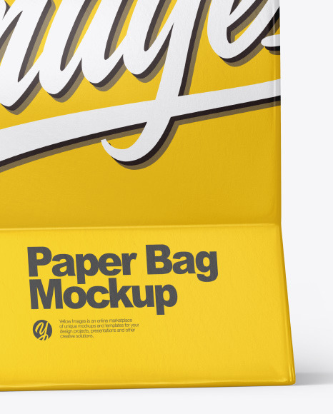 Matte Shopping Bag w/ Rope Handles Mockup