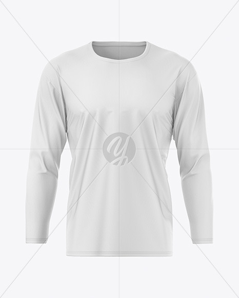 Men's Long Sleeve T-Shirt Mockup