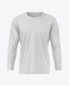 Melange Men's Long Sleeve T-Shirt Mockup