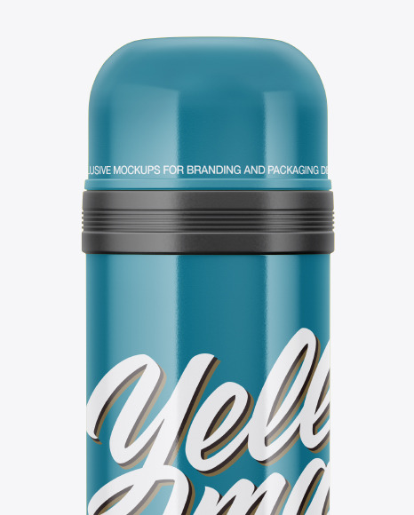 Glossy Thermos Mockup